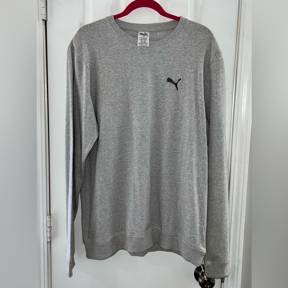 Puma Men's Classic Gray Crewneck Sweater